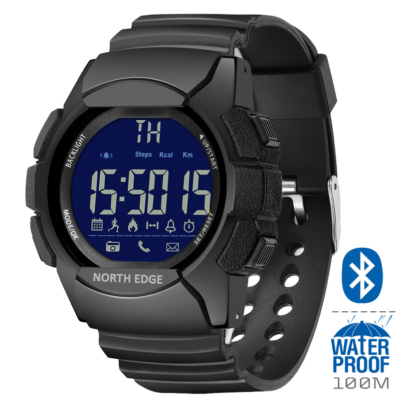 Outdoor Sport Smart Watch - NORTH EDGE AK 100M 防水アウトドアスポーツスマートウォッチ メンズ用