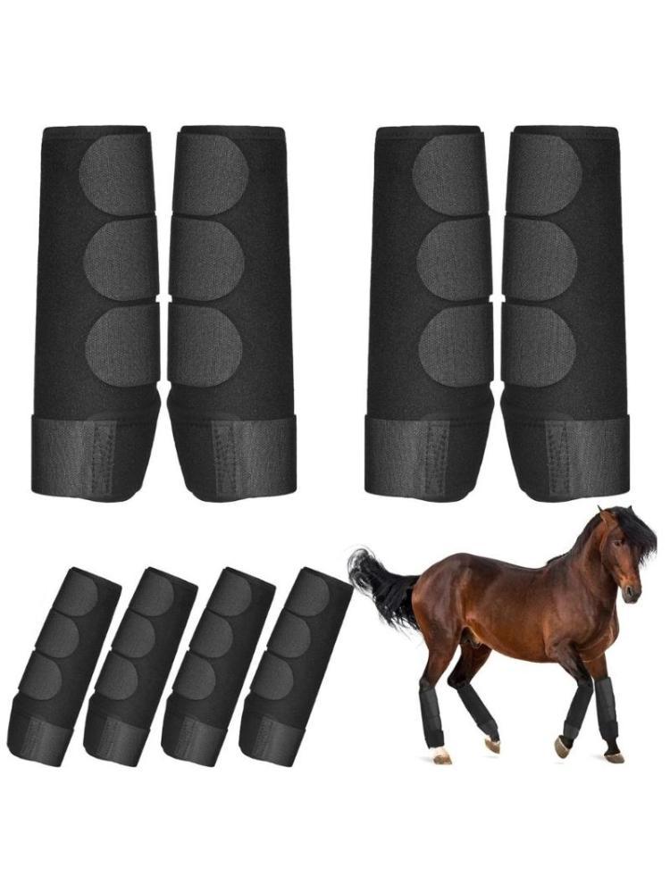 Brushing Boot Horse - R6FEブラッシングホースブーツ調整可能な馬のレッグラップ保護訓練機器