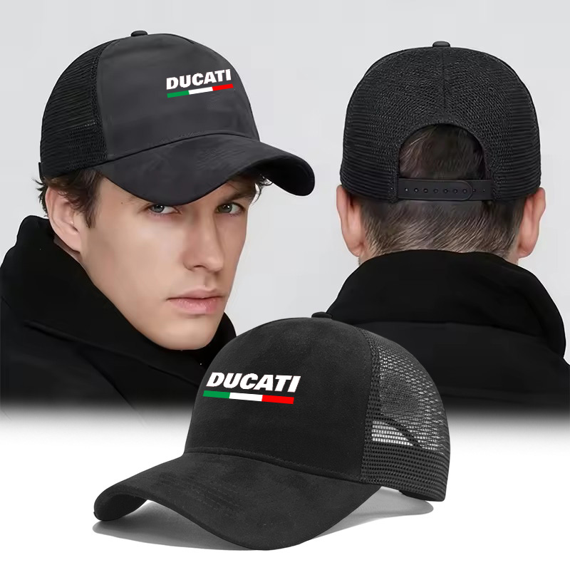 Outdoor Sport Logo - ドゥカティモンスターパニガーレディアベル V4 V2 スクランブラー新しいオートバイ野球帽子プリントロゴアウトドアスポーツ調節可能な野球帽