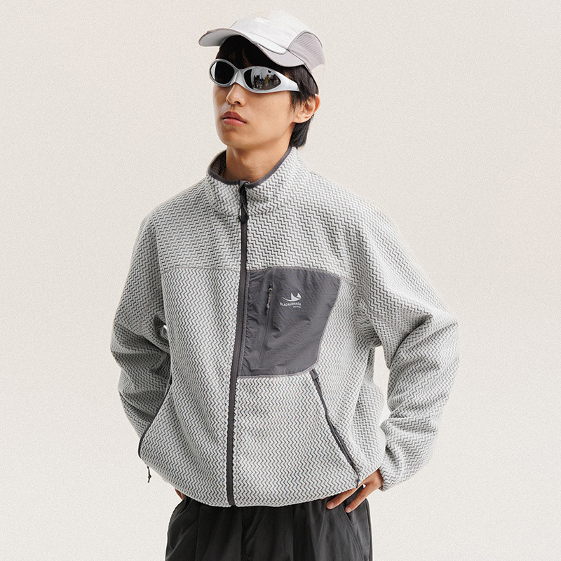 Outdoor Sport Jacket Women'S - 秋冬ポーラーフリース波状ストライプジャケット男性女性アウトドア山旅行ハイキング通気性暖かいスポーツジャケットユニセックスコート