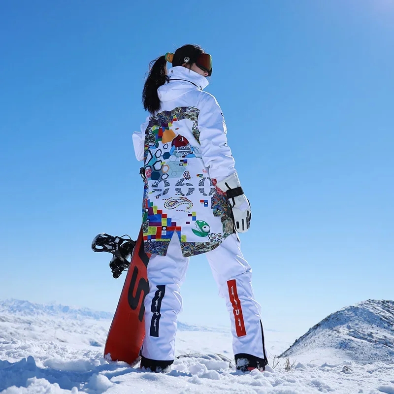 Outdoor Sport Jacket Women'S - 2025年新作 スノーボード用トラックスーツ 防水ジャケット オーバーサイズ メンズスキーセット 冬用