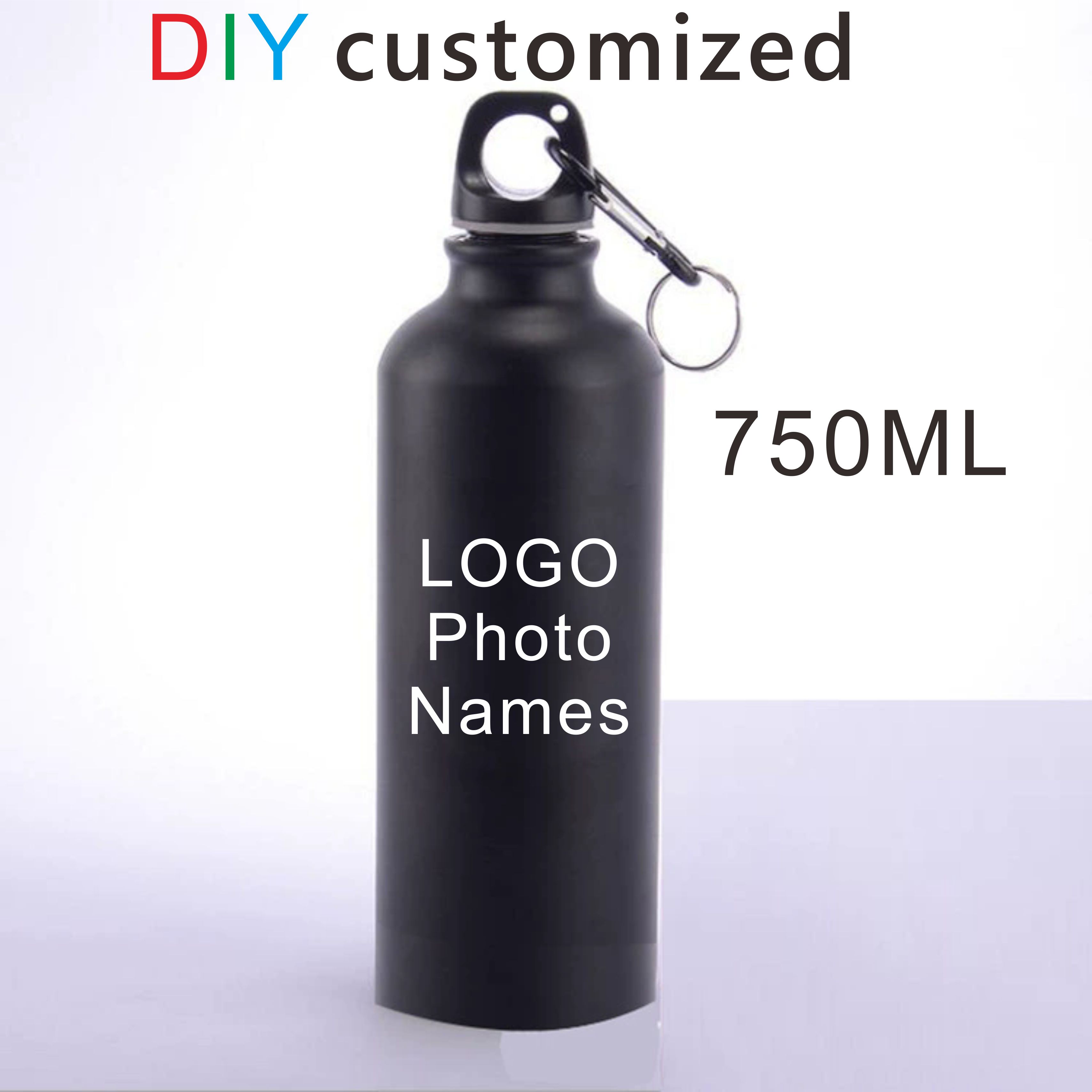 Outdoor Sport Logo - スポーツボトル パーソナライズ ロゴや写真を印刷 750ML 大容量 アウトドア
