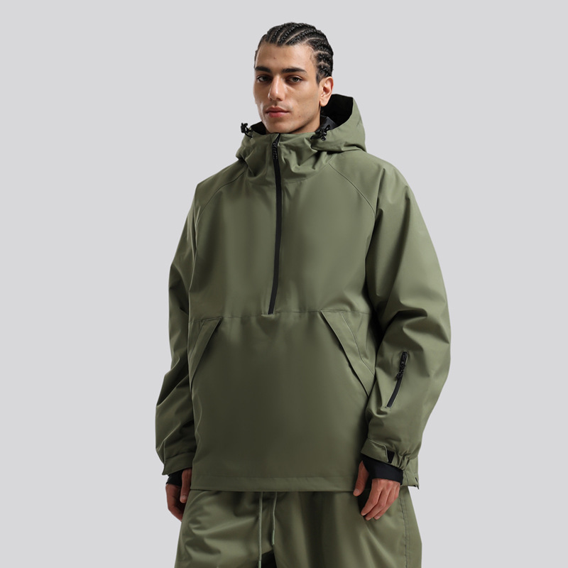 Outdoor Sport Jacket Women'S - 新しい緩い防風防水熱フード付きスキージャケット男性女性屋外スポーツ通気性スキー服冬の雪の摩耗