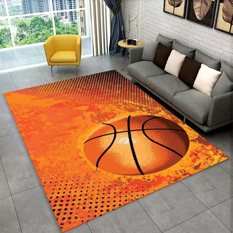 Outdoor Sport Court Flooring - レトロバスケットボールコートスポーツ大面積ラグ滑り止め耐久性のあるカーペット寝室リビングルームソファドアマット家の装飾フロアマット