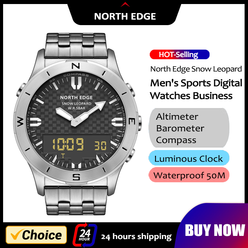 Outdoor Sport Smart Watch - NORTH EDGE メンズ スポーツ デジタル腕時計 防水