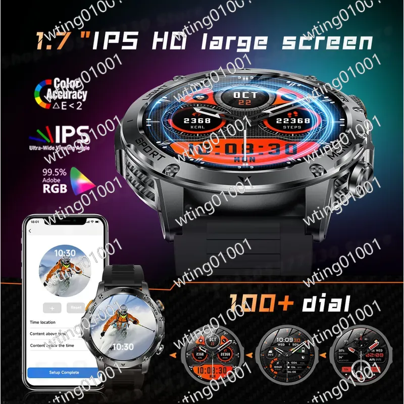 AK87 スマートウォッチ アウトドア懐中電灯 Blueto - Outdoor Sport Smart Watch のレビューと価格