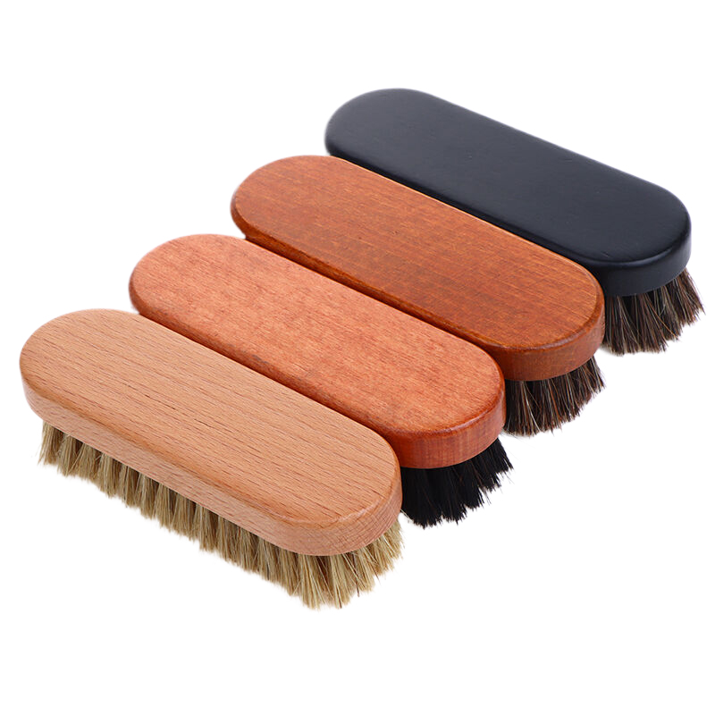 1個入り 靴磨き用馬毛ブラシ 木製ハンドル付き レザーブーツ - Brushing Boot Horse のレビューと価格