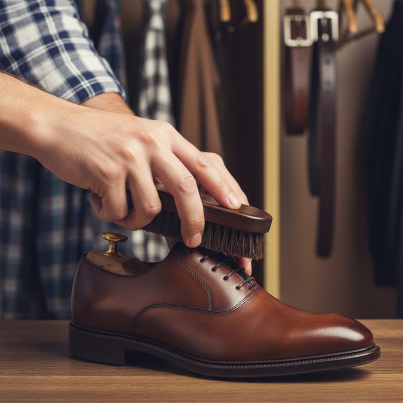 1個入り 靴磨き用馬毛ブラシ 木製ハンドル付き レザーブーツ - Brushing Boot Horse のレビューと価格