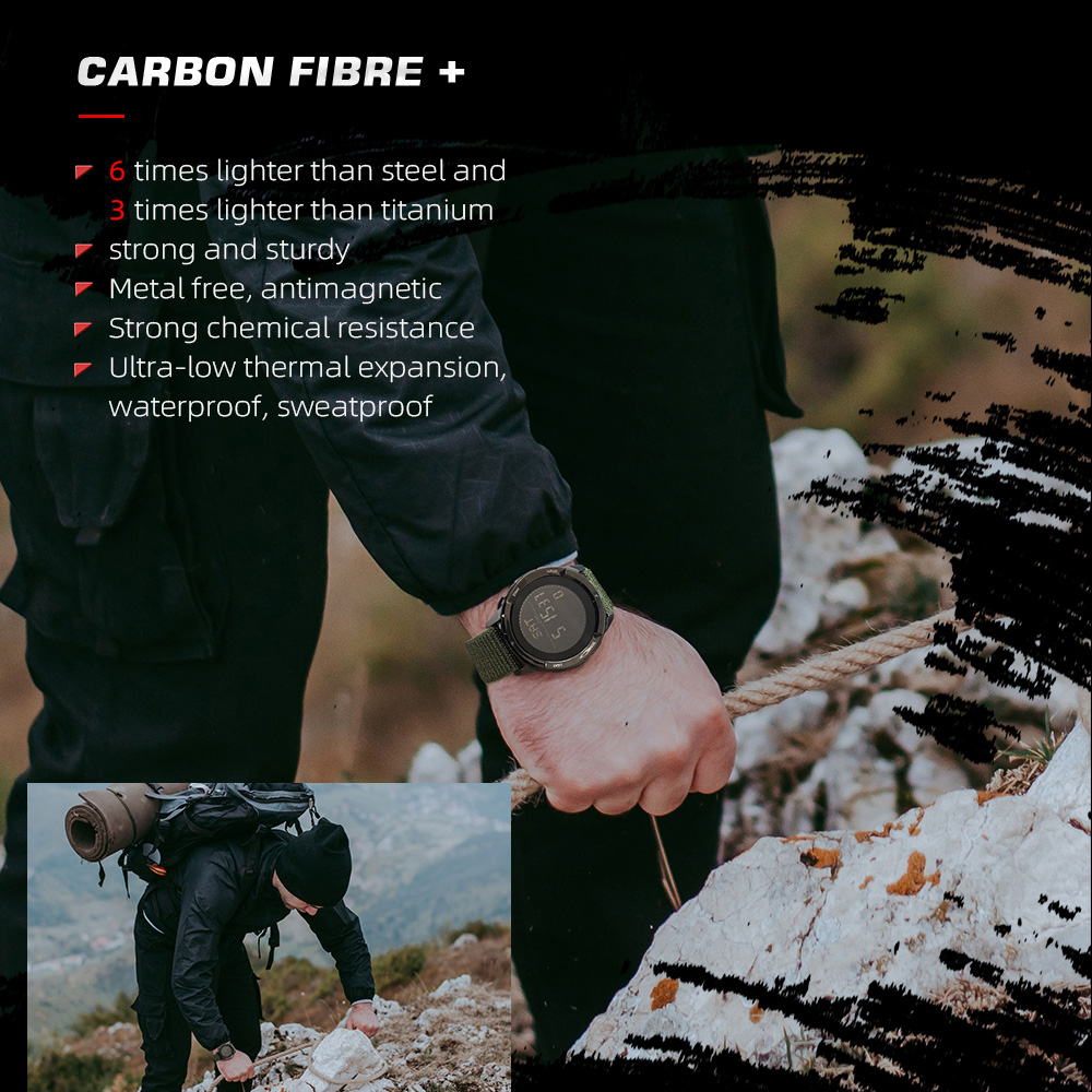 メンズデジタル腕時計スポーツ超軽量アウトドアコンパス歩数計防 - Outdoor Sport Smart Watch のレビューと価格