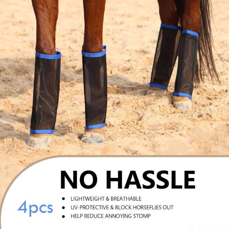 31BE ホースフライブーツ保護馬脚ラップ調整可能な馬のトレ - Brushing Boot Horse のレビューと価格
