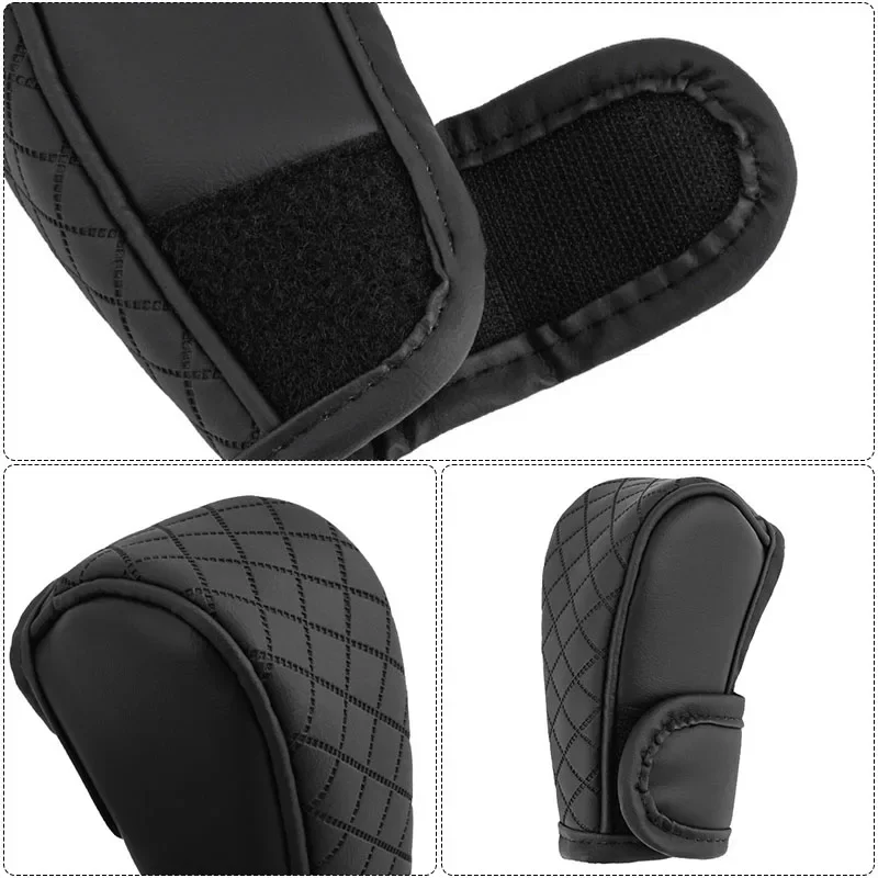 Pu レザーノンスリップ耐摩耗性車のシフトハンドルカバースズ - Outdoor Sport Logo のレビューと価格