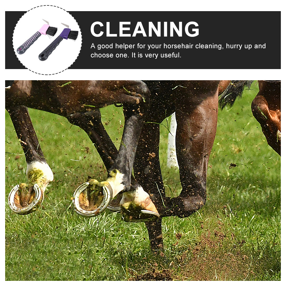 2 個馬蹄ピックブラシ信頼性の高い PP Tpe 素材多機能 - Brushing Boot Horse のレビューと価格