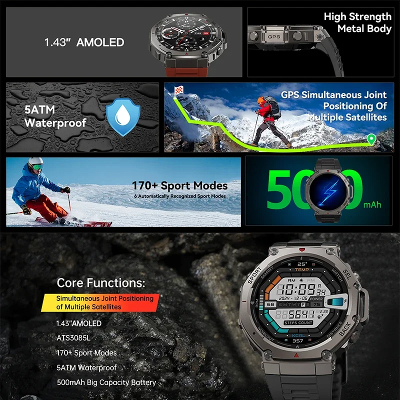 2026年新型ミリタリーDM58 GPSスマートウォッチ 1 - Outdoor Sport Smart Watch のレビューと価格