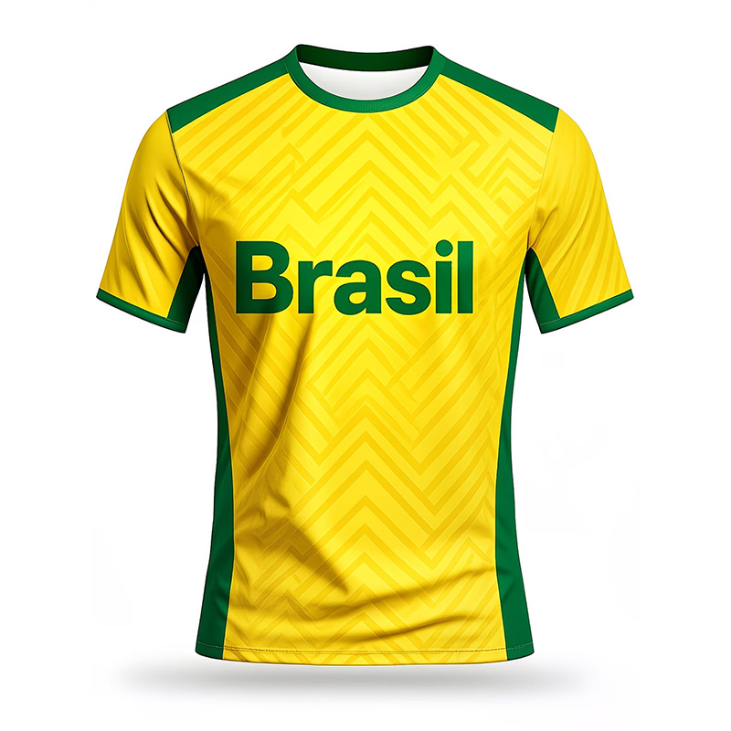 ブラジルサッカージャージ Tシャツ男性用アウトドアスポーツ通 - Outdoor Sport Name のレビューと価格