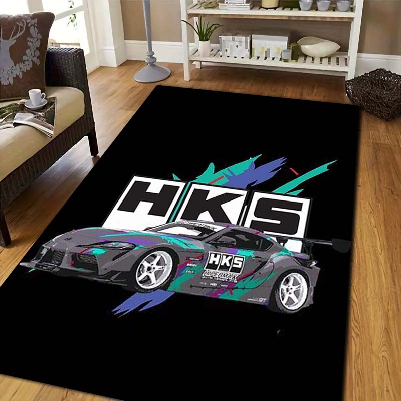 3DレーシングH-HKSプリントエリアラグ滑り止めフロアマッ - Outdoor Sport Flooring のレビューと価格