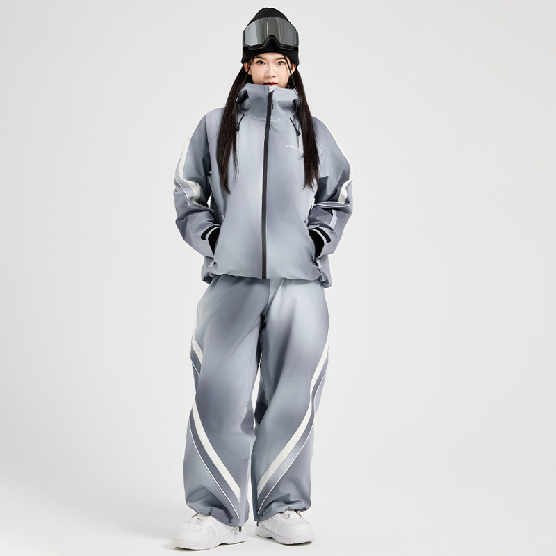 冬防水フード付きジャケットパンツ女性雪スーツ屋外スポーツマウ - Outdoor Sport Jacket Women'S のレビューと価格