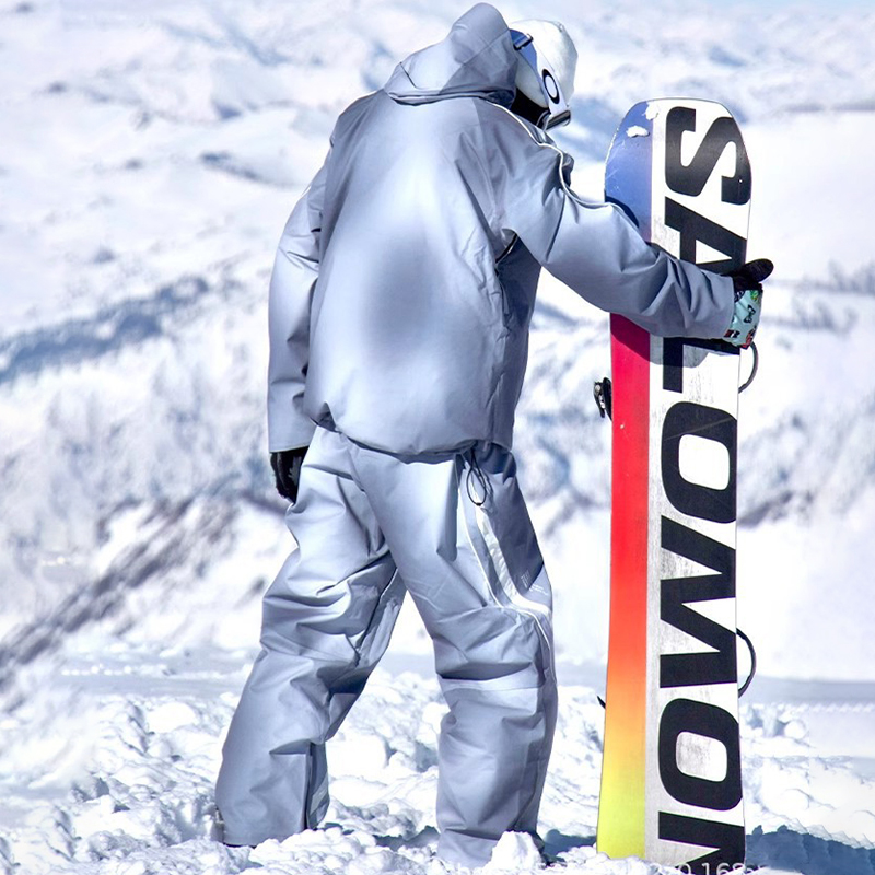 冬防水フード付きジャケットパンツ女性雪スーツ屋外スポーツマウ - Outdoor Sport Jacket Women'S のレビューと価格