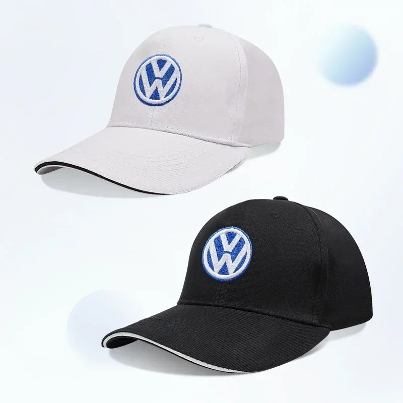 VWエンブレム刺繍入り車用調整可能レーシングスポーツ野球帽、 - Outdoor Sport Logo のレビューと価格
