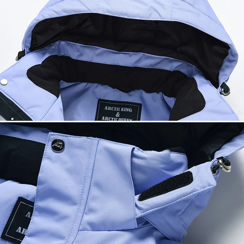 暖かいフード付きジャケットとパンツスーツ、男性、雪の衣装、ス - Outdoor Sport Jacket Women'S のレビューと価格