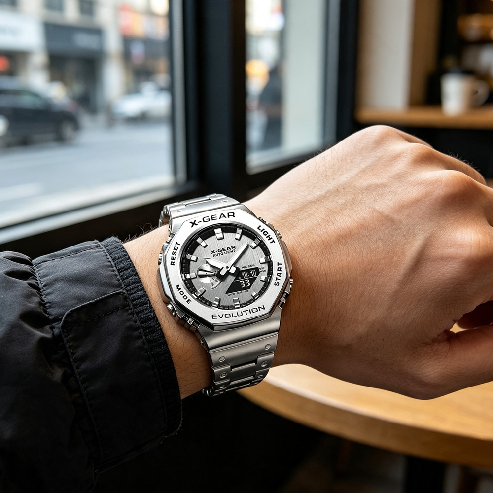 X-GEAR デュアルディスプレイデジタルスポーツウォッチ  - Outdoor Sport Smart Watch のレビューと価格