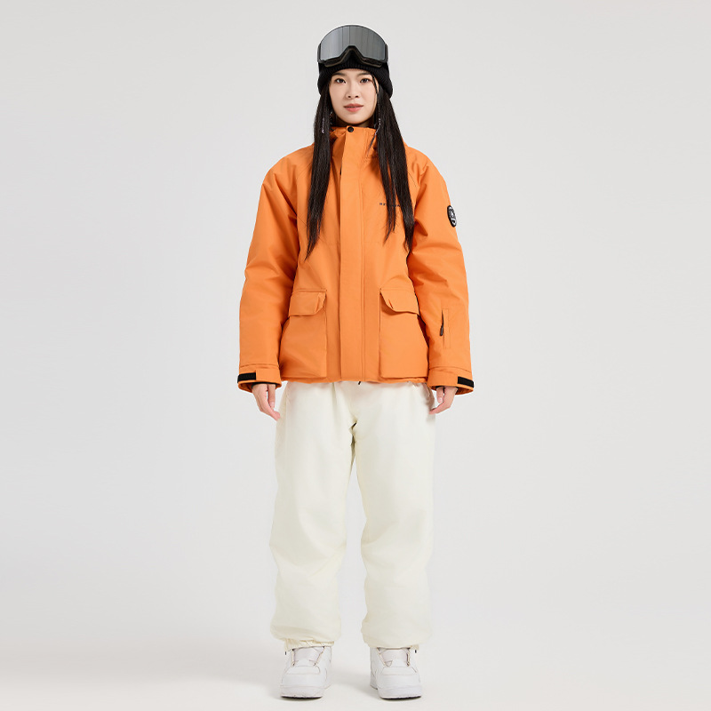アウトドアスポーツマウンテンマンスキーセット冬用暖かいフード - Outdoor Sport Jacket Women'S のレビューと価格