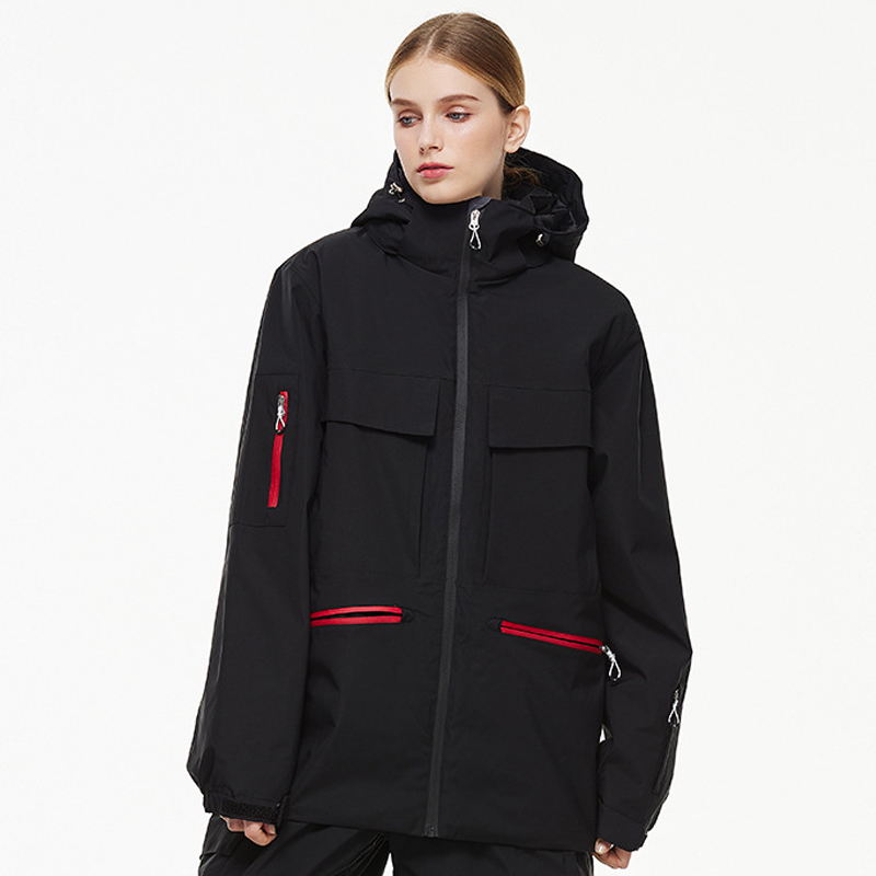 男性と女性のための防水フード付きスノージャケット、防風、アウ - Outdoor Sport Jacket Women'S のレビューと価格