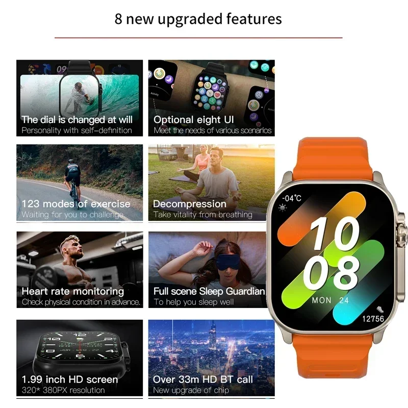 新型シリーズ9ウォッチ PK HK8 PRO MAX スマー - Outdoor Sport Smart Watch のレビューと価格