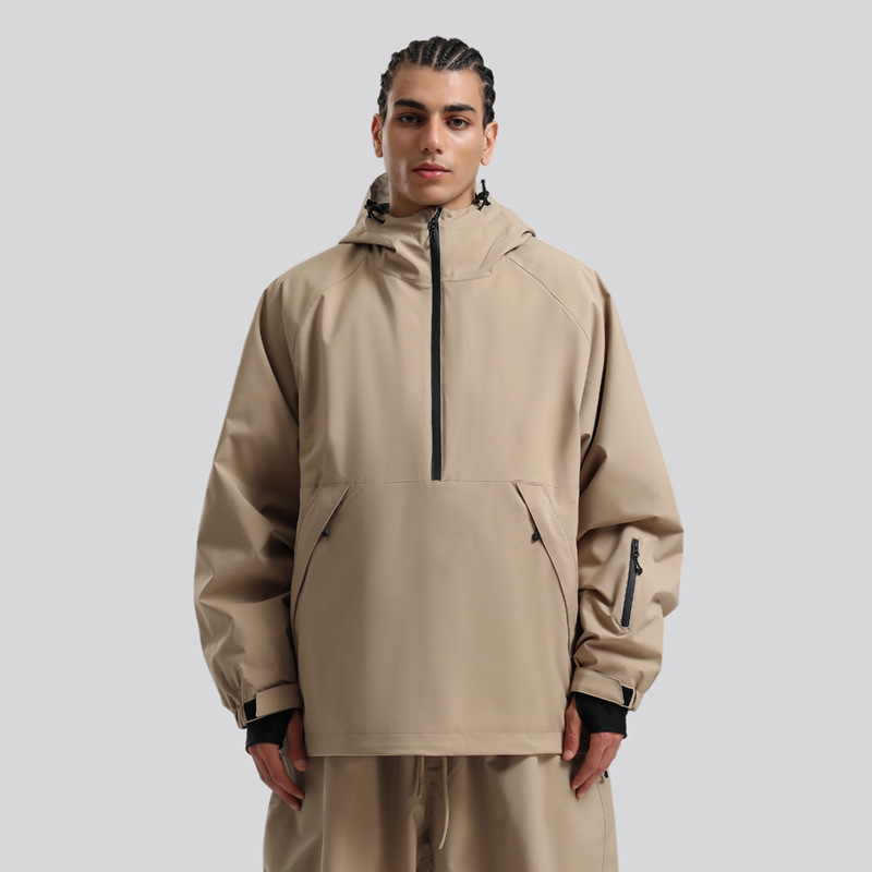 新しい緩い防風防水熱フード付きスキージャケット男性女性屋外ス - Outdoor Sport Jacket Women'S のレビューと価格