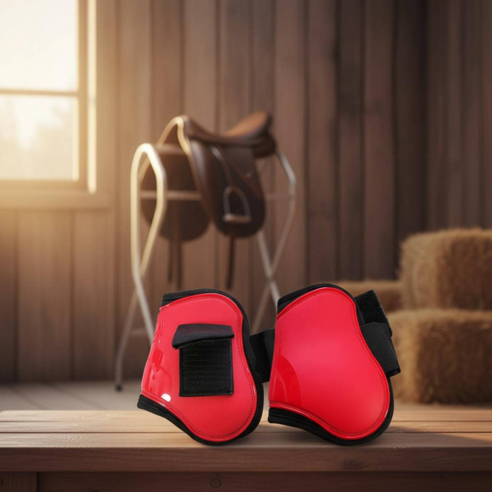 4ピース馬脚プロテクター耐摩耗性馬用保護ブーツブラッシングブ - Brushing Boot Horse のレビューと価格