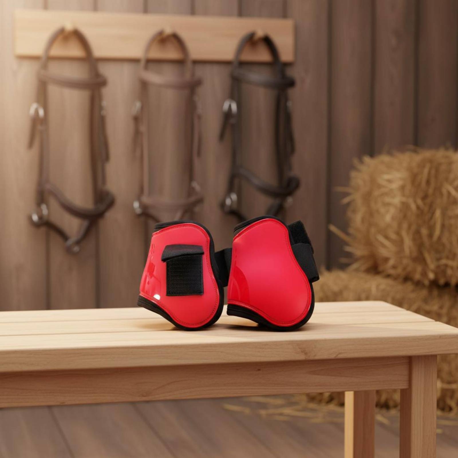 4ピース馬脚プロテクター耐摩耗性馬用保護ブーツブラッシングブ - Brushing Boot Horse のレビューと価格