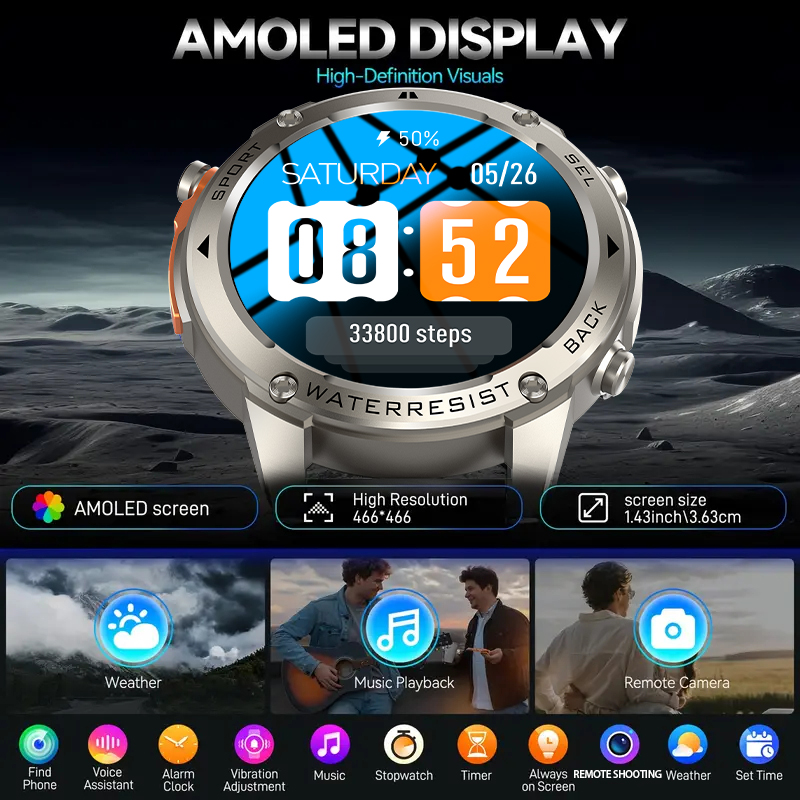 2026年新型GPSルートナビゲーションスマートウォッチ ミ - Outdoor Sport Smart Watch のレビューと価格